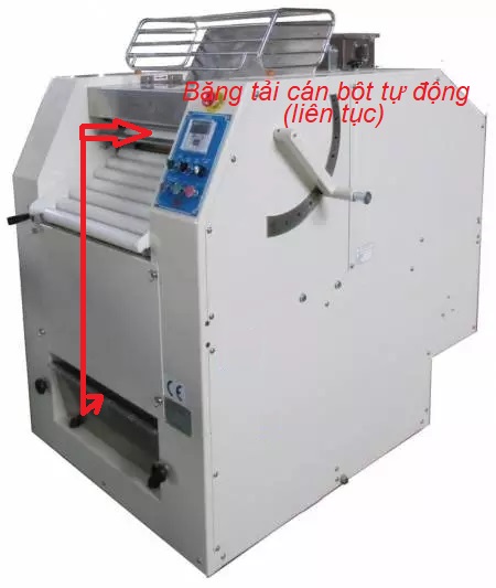 Băng Tải Cán Bột Nhào Tự Động-Liên Tục